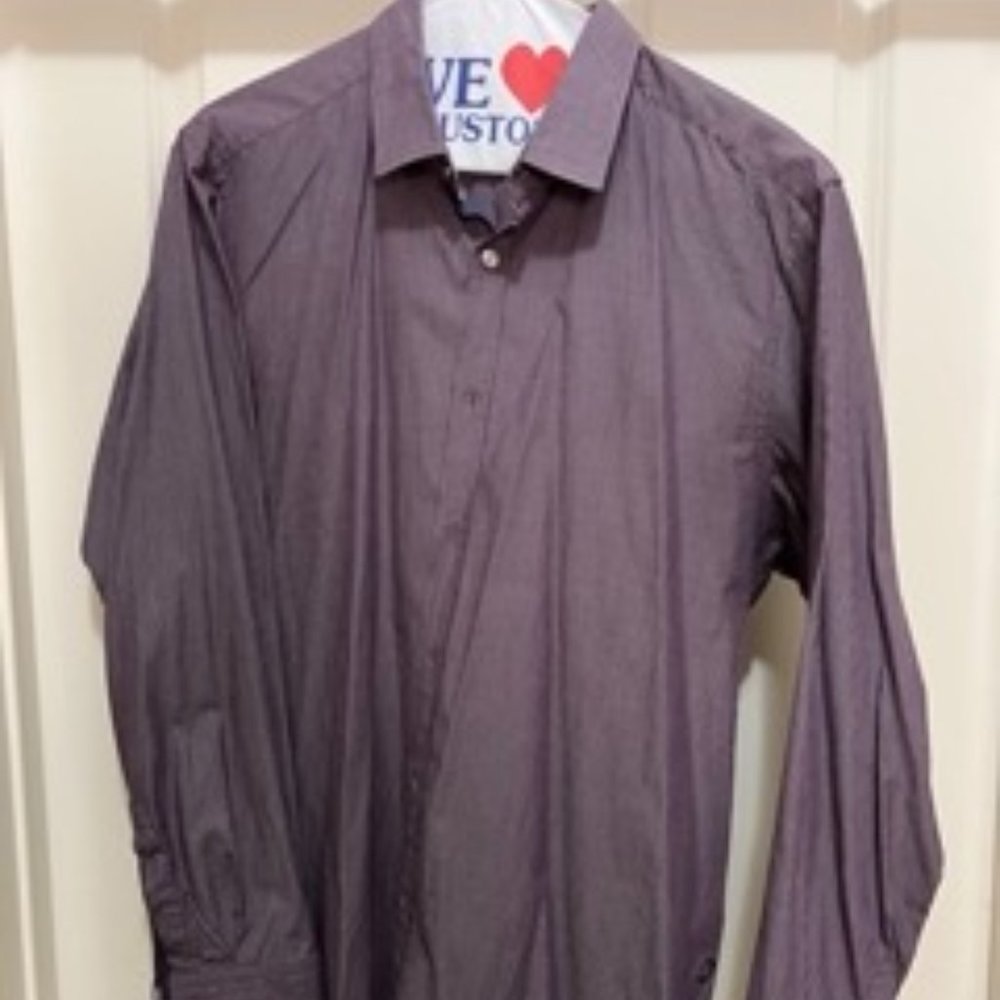 Large Hugo Boss Purple Full Sleeve Shirt